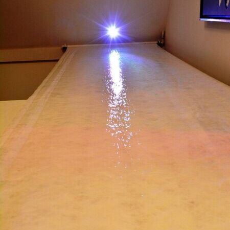 Klimasegel über zwei Etagen