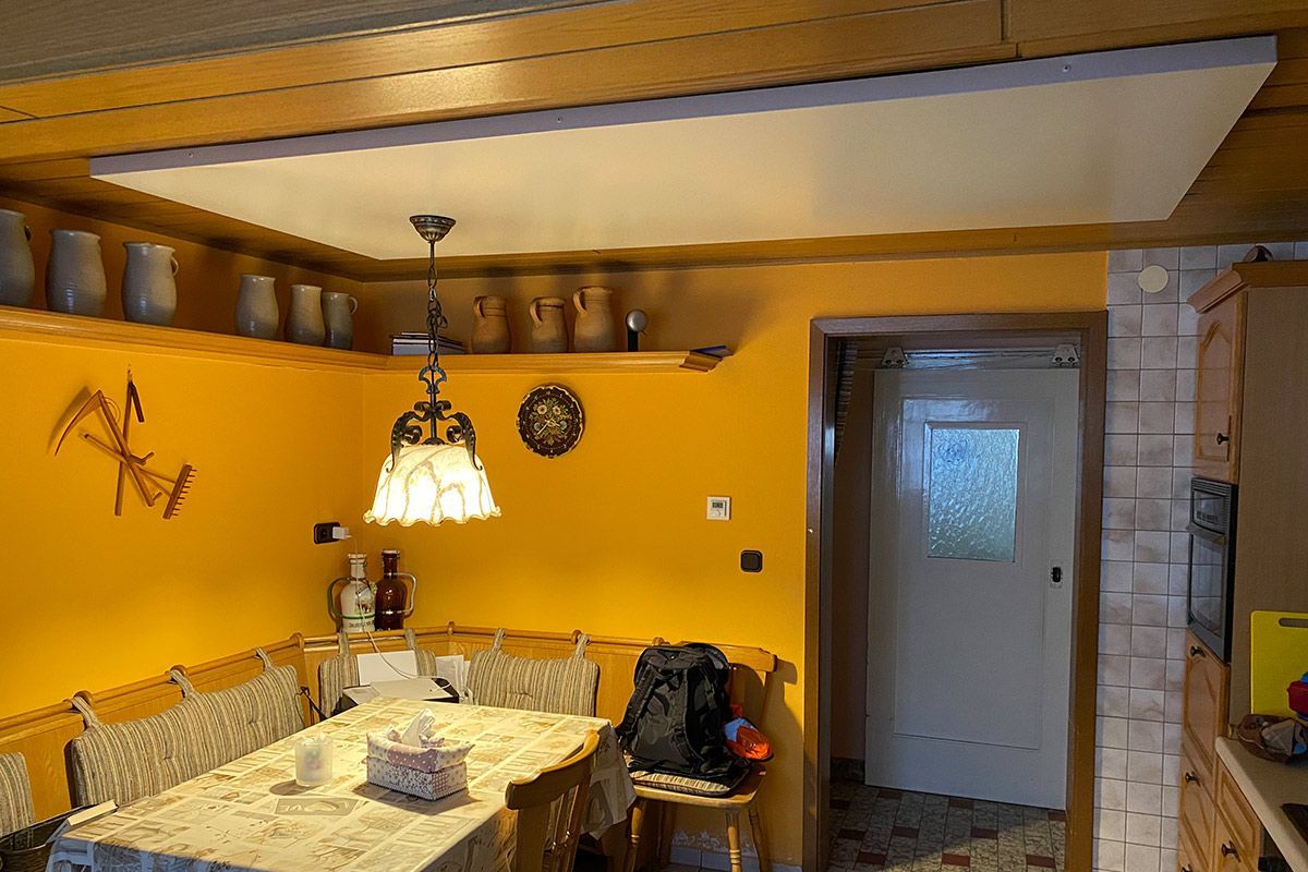 Die neue günstige Version der Sunlight-Deckenheizung E (wie einfach)